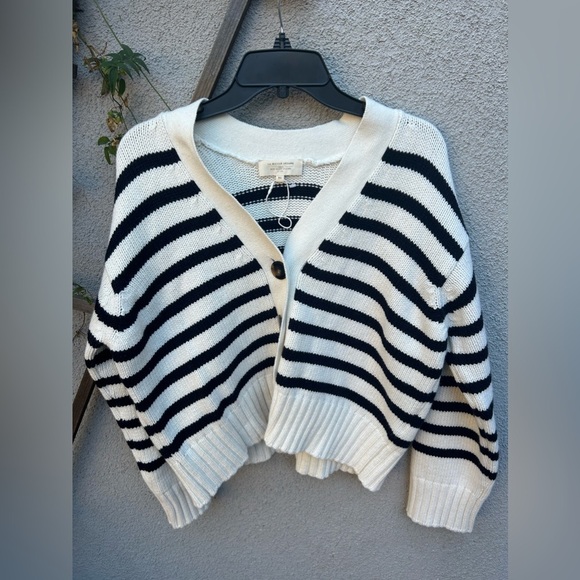 Sezane Striped Wilson Cardigan - Picture 6 of 10
